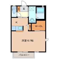 大矢知駅 徒歩15分 2階の物件間取画像